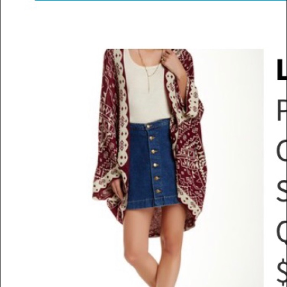 Printed Cardigan